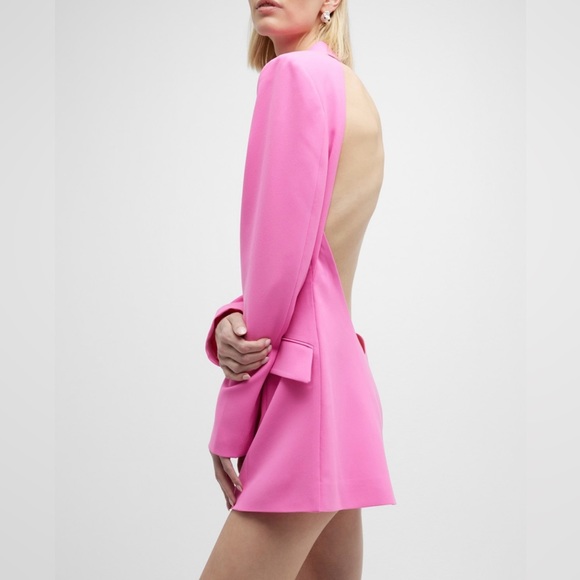 Monot Backless Mini Blazer Jacket Dress - Picture 4 of 15